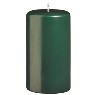 Kopschitz Kerzen Adventskerzen 4er Set Dunkelgrün 10 x 5 cm Unparfümiert
