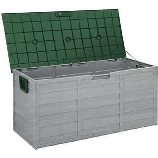 HOHAOO Gartenbox,300 Liter Aufbewahrungsbox Kissenbox Außenaufbewahrungsboxen Deckboxen Wasserdicht Gartentruhe Kunststoffaufbewahrungsbox für Terrassenmöbel, Gartengeräte, Poolzubehör