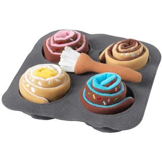 IKEA DUKTIG Zimtschnecken Stoffspielzeug 6-tlg. Zimt/Brötchen