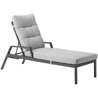 Dehner Formentera Sonnenliege 188,5 x 97 x 66 cm Grau
