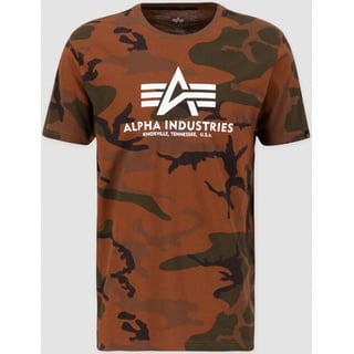 Alpha Industries Basic Camo T-Shirt, braun, Größe S