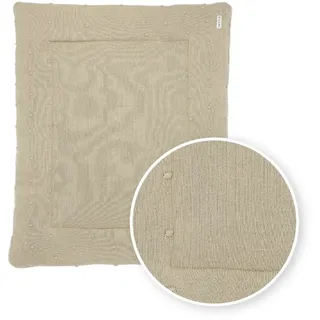 Meyco Baby Laufgittereinlage Mini Knots Sand, (100% Baumwolle, 1-tlg., 77x97cm), 77x97cm beige