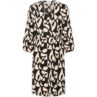 Kaffe Kleid KAkatrine Midikleid Schwarz 34