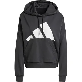 adidas Essentials Big Logo French Terry Loose Kapuzenpullover Black / White M