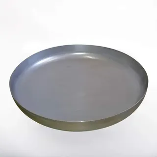 Czaja Edelstahl Klöpperboden Ø 60 cm aus rostfreiem Edelstahl, Feuerstelle, Feuerschale, Grill für Garten und Terrasse