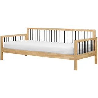 Beliani Tricot 90 x 200 cm Hellbraun