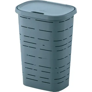 M-Home PLS6047V-172 Wäschekorb, Kunststoff, Himmelblau, 45 x 33 x 60 cm (55 l)