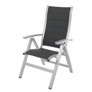 MWH Das Original Royal Richmond Klappsessel 63,5 x 67,5 x 110 cm silber