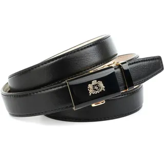 Anthoni Crown Damengürtel Leder schwarz 100