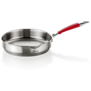 Genius Pfannen-Set Genius - Steelfit Edelstahl Pfanne Ø 20cm, Edelstahl, Kunststoff silberfarben