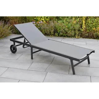 Merxx Tessin Sonnenliege 201 x 65 x 98 cm Grau