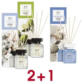 ipuro 2 + 1 Aktion: Raumduft-Set »Cotton Fields / Lime Light / Sunny Beach Time« 3x 10