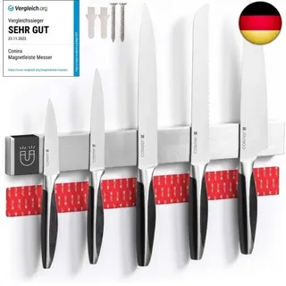 Coninx Magnetleiste Messer 40cm mit hohe Tragkraft | Magnetischer Edelstahl