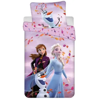 Jerry Fabrics Frozen Eiskönigin Mehrfarbig 140 x 200 cm + 70 x 90 cm