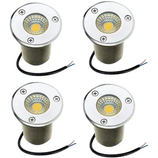 WZYJLyds Led Bodeneinbaustrahler 3W Bodenstrahler Außen IP67 Wasserdicht Bodenleuchte für Garten, Outdoor, Terrasse(Natural Light,220V)