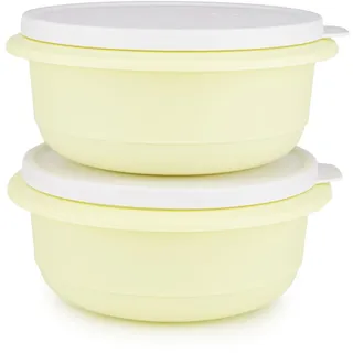 Tupperware Peng Pro 2x Schüssel 1 L gelb Rührschüssel Servierschüssel Salatschüssel (inkl. Twin weiß), nicht Zutreffend
