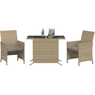 vidaXL Bistroset 3-tlg. Beige