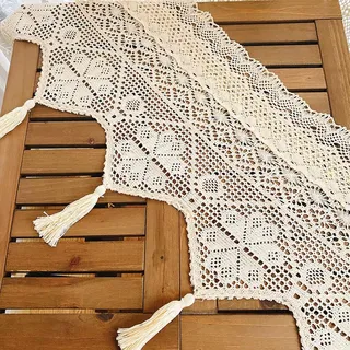 Häkel Scheibengardinen Boho Kurz Häkelgardinen Häkelspitze Bistrogardine | Häkelgardine Landhaus Häkelvorhang Kurzgardinen Kurzstores Gardinen Küche Schlafzimmer Wohnzimmer Creme 180x32cms Gardinen