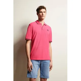 bugatti Poloshirt mit Kontraststreifen rosa S