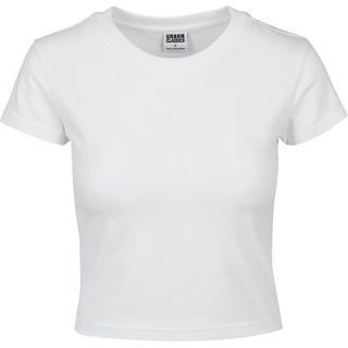 Urban Classics T-Shirt - Ladies Stretch Jersey Cropped Tee - XS bis XL - für Damen - Größe L - weiß - L