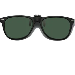 Long Keeper Sonnenbrillen Aufsatz Brille - Polarisierte Sonnenbrillen Clip Sonnenbrille Aufsatz für Brillenträger Herren Damen mit UV Schutz - Einheitsgröße