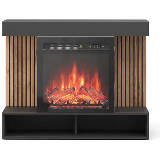 Vicco Elektrokamin Lynea Schwarz