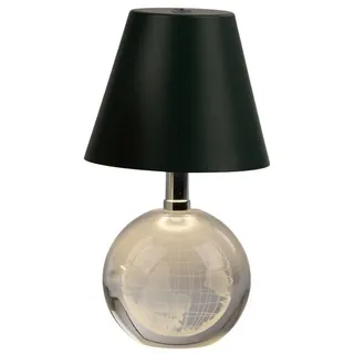 formano Tischleuchte Kristallglas, LED, dimmbar, Schwarz, Kristall, H: 18cm schwarz