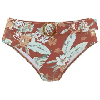 SUNSEEKER Highwaist-Bikini-Hose Damen rostrot-bedruckt Gr.34