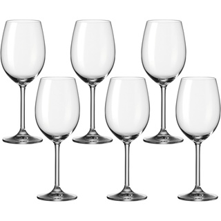 LEONARDO HOME Daily, Rotweinglas im Basic-Stil gehalten, Rotweinkelch mit Stiel und 460-ml Füllmenge, 6-teilig, Glas, 6 Stück (1er Pack), 6