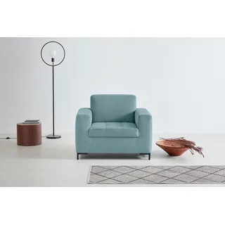 OTTO products Sessel Grazzo Mikrofaser 101 x 80 x 86 cm Blau