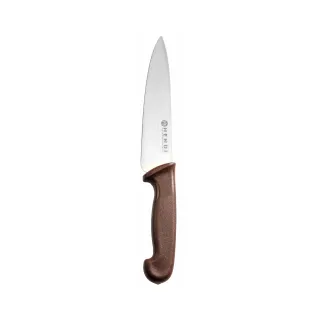 HENDI Profi Küchenmesser Kochmesser, PP Griff braun 842799 , 1 Messer, Klingenlänge: 24 cm