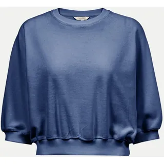Sweatshirt Pauli in verkürzter Form Blau M