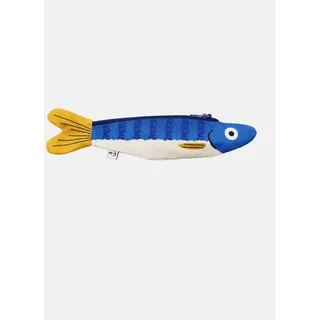 Don Fisher Schlüsselanhänger Tasche Hering Blau Gelb Fisch