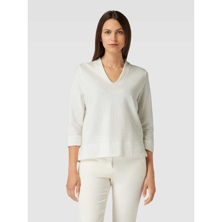 Sweatshirt mit elastischem Saum Modell 'Ganila', Offwhite, 38