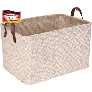 Aufbewahrungskorb Jute Stauraum Organizer-Box für Regal, Schrank, Bettwäsche