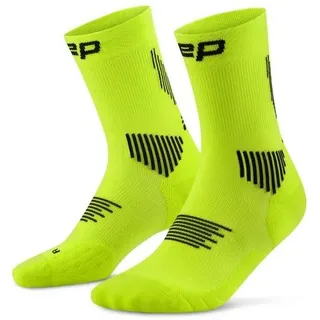 CEP Run Socks Mid Cut 5.0 Herren Socken lime/black 42-45