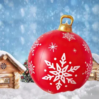 Aufblasbare Weihnachtskugel für Draußen Hof Dekoration Anhänger Party Deko Kugel Dekoration Requisiten Große Weihnachtskugeln Outdoor Weihnachtsdekoration