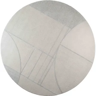 Zuiver Bliss Teppich Wolle rund Ø240 cm Grau/Blau