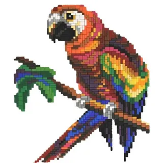 Stick it Steckpuzzle Papagei, 1200 Puzzleteile, Bildformat: 26cm x 33 cm