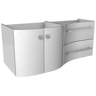 Camargue Wave Waschtischunterschrank  (118,4 x 54 x 49,8 cm, Weiß, DIN Anschlag: Links)