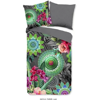 HIP Thirze Mandala Bunt/Grau 135 x 200 cm + 2 x 80 x 80 cm