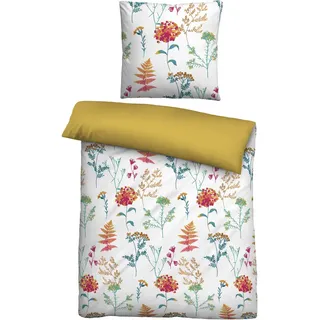 biberna Eray Floral Gelb/Weiß 135 x 200 cm + 2 x 80 x 80 cm