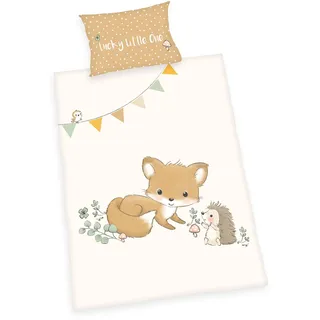 Herding babybest® Kinderbettwäsche Waldfreunde Bettwäsche MADE IN GREEN 40x60 cm