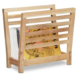 Zeitungsständer Zeitschriftenhalter Zeitschriftenablage - Walnussholz - 38,5 x 26,5 x 40 cm - Modern