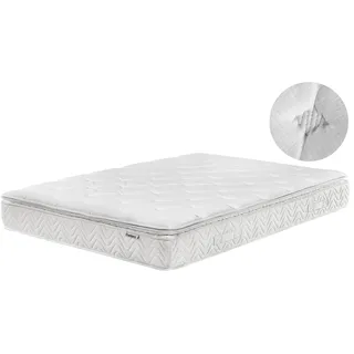 Beliani Memoryschaum-Taschenfederkernmatratze Luxus 160 x 200 cm H3/H4