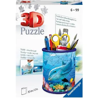 Ravensburger 3D Puzzle 11176 - Utensilo Unterwasserwelt - 54 Teile - Stiftehalter Für Tierliebhaber Ab 6 Jahren  Schreibtisch-Organizer Für Kinder