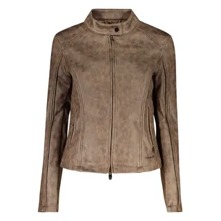 Desigual Outdoorjacke Damenjacke Braun mit Reißverschluss & Knopf – Elegant und Praktisch XS