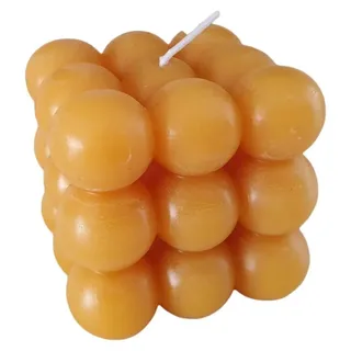 Handgemachte Bienenwachskerze, Bubble Würfel 6 cm, Natürliche Kerze