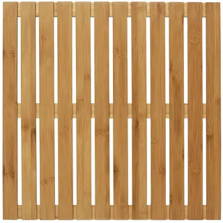 Wenko Baderost Indoor & Outdoor Bambus Braun 50 x 50 cm