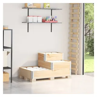 vidaXL 3-stöckiges Hochbeet 120 x 80 x 60,5 cm Braun